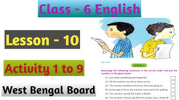 Class 6 English Lesson 10 Smart Ice Cream Activity 1 to 9