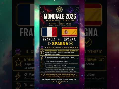 Video MARTE CONGIUNTO URANO — la Roja sta per COLPIRE Francia-Spagna · Semifinale 2026