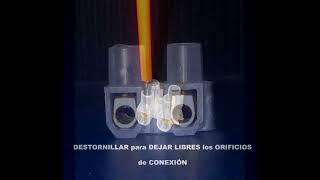 Conexión De Cables Con Clemas