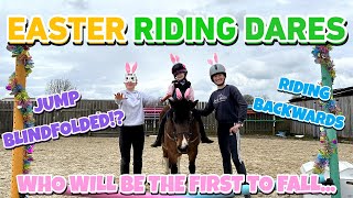 EASTER RIDING DARES!! - CRAZY RIDING DARES ON OUR PONIES