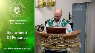Sacrament of Penance - Sermon by Fr Summers (27 Sep 2026)