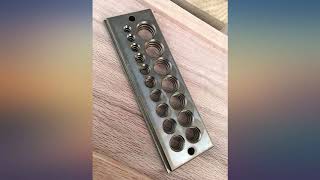 English 17 Holes DFM A2 Steel Dowel Plate 17 Holes MADE IN USA 