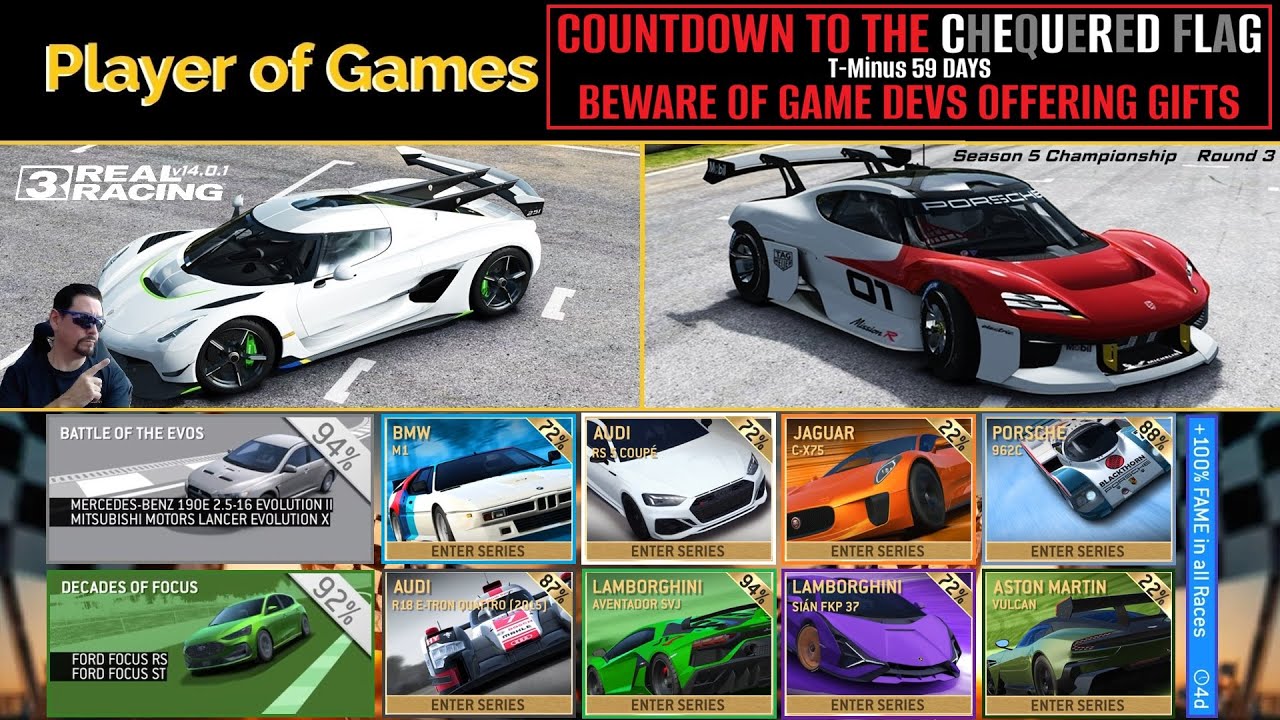 COUNTDOWN TO THE CHEQUERED FLAG|Real Racing 3|T-Minus 59 DAYS|BEWARE OF ...