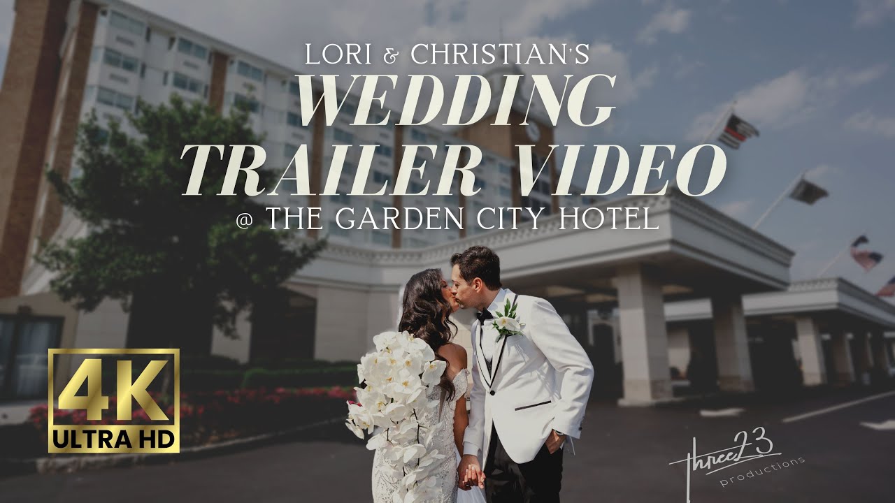 Shot in 4k // Elegant Wedding Video Trailer at the Garden City Hotel for Lori & Christian