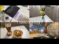 ( vlog ) 休日の過ごし方 / お花の定期便bloomeeレビュー / カフェ /勉強をたくさんした日