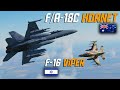 DCS: Israeli F-16 Viper Vs Australian F/A-18C Hornet BVR Engagement.