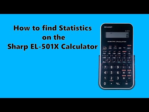 How to find Statistics on the Sharp EL-501x Calculator