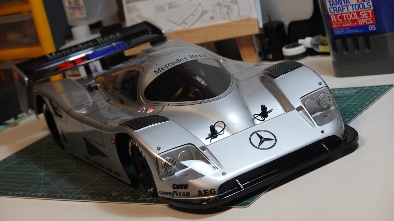 TAMIYA Mercedes-Benz C11 타미야 rc카 바디도색 - YouTube