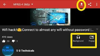 Youtube videos download 🙈| Play video in pop up🙊 | Background Audio🙉 | Free | S G Technicals✔ screenshot 5