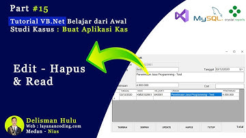 Cara Edit dan Hapus Buku Kas Masuk - VB.NET - Part 15