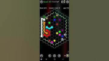How To Solve Flow Free Hexes Jumbo Courtyard Pack Level 45 Board Walk Through Solution Walkthrough