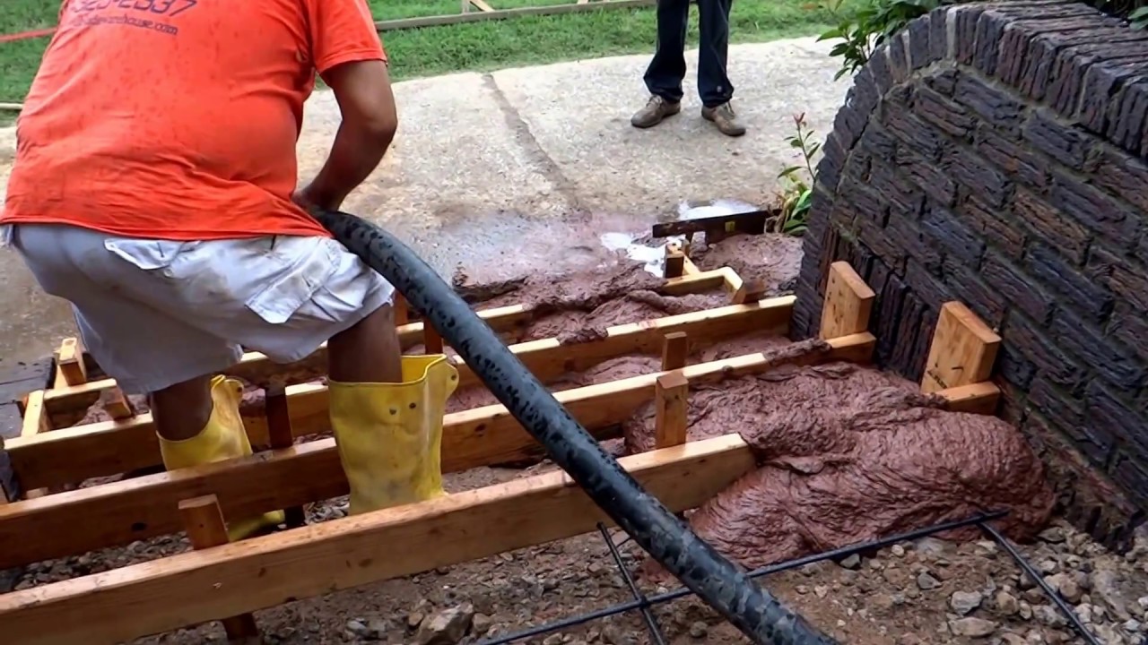 Pump Truck Operations Concrete Porch Replacement Oklahoma City YouTube