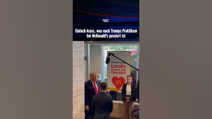 So lief Trumps Praktikum bei McDonald's | heute-show #shorts