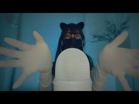 [ASMR] 3つのマイクで手術用ゴム手袋の音 ( SR3D, RODE NT5, BlueYeti ) / Surgical Gloves