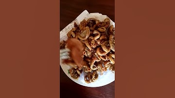 Pig small intestine deep fried