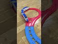 【プラレール】カンカン踏切を渡るE7系新幹線かがやき【王子東児童館】