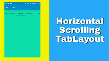 Horizontally Scrollable TabLayout in Sketchware
