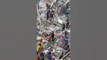 Kuporomoka Kwa Ghorofa Kariakoo Kariakoo Dar Tanzania 