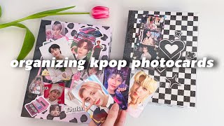 небольшая организация фотокарт stray kids, ateez, bts 🌷 organizing kpop photocards