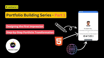 Web Portfolio Building Guide | Part 1: The Design Process #HTML #CSS #JS | Missing Code