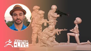3D Modeling a Scene from a Photograph in ZBrush - Aiman Akhtar - ZBrush 2020 - Part 2
