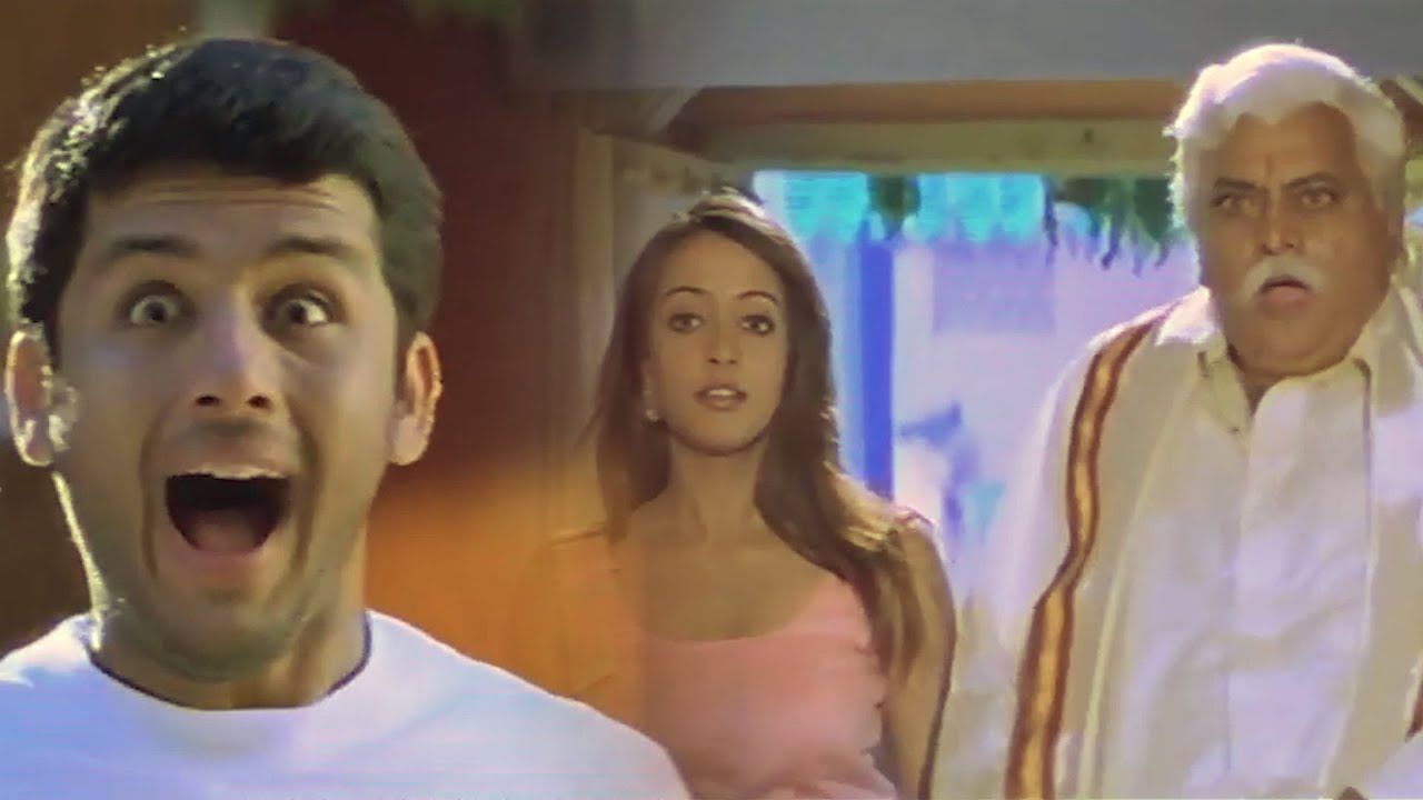 Nithiin Excited Shocking Hysterical Comedy Scene || TFC Comedy Time brahmanandam comedy scenes ravi teja