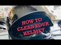 Motorcycle Helmet Cleaning