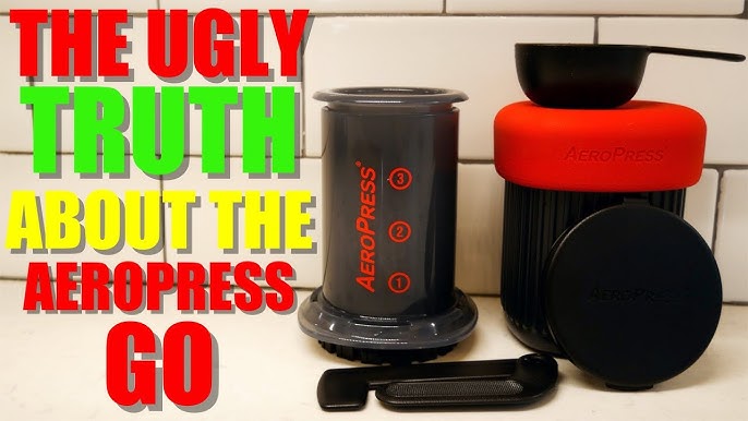 Aeropress Go Portable Travel Coffee Press Kit, 1-3 Cups in a Minute, C –  Mochalino