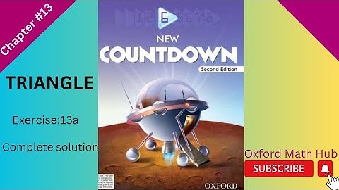 Grade 6/Oxford math/second edition/Chapter #13(Triangle)/Exercise 13a/Solution