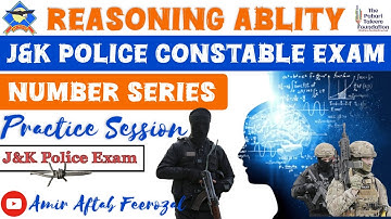 Number Series | Reasoning Ability | J&K Police Constable Exam | Practice Session Part 01| JK Police