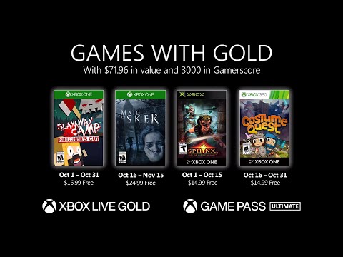 Xbox Live Gold: Les Jeux Gratuits d&rsquo;Octobre 2020