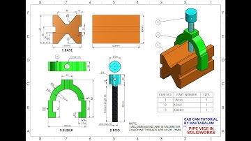 SolidWorks Assembly Tutorial Pipe Vice