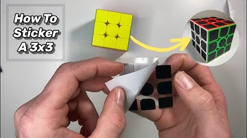 How To Sticker A 3x3 Rubik’s Cube w/Application Tape