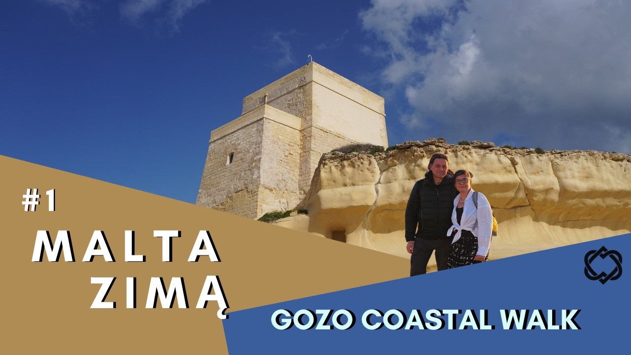 Malta - Gozo pieszo 🇲🇹| Coastal walk, morze, klify i droga we dwoje #bezpośpiechu #slowtravel