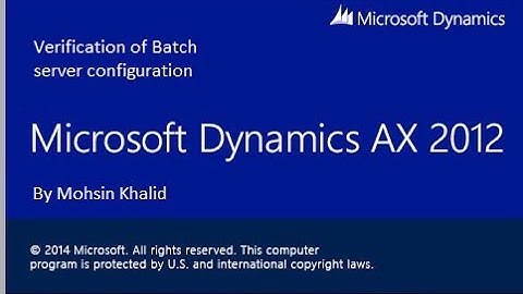 What setups to check when batch jobs don’t work in #AX2012