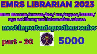 Ugc net / rsmssb /mppsc daily Library science most important questions