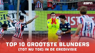 Keepers in de FOUT 😅 De top 10 grootste blunders van het Eredivisie-seizoen (tot nu toe) 🧤