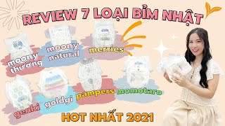 🔥 7 LOẠI BỈM NHẬT HOT NHẤT 2021 🔥 (MOONY NATURAL, MOMOTARO, GOLDGI, MERRIES...)