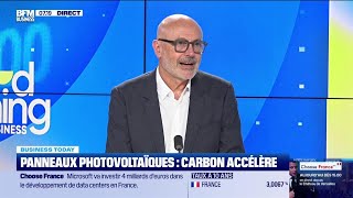 Nicolas Chandellier (Carbon) : Panneaux photovoltaïques, Carbon accélère