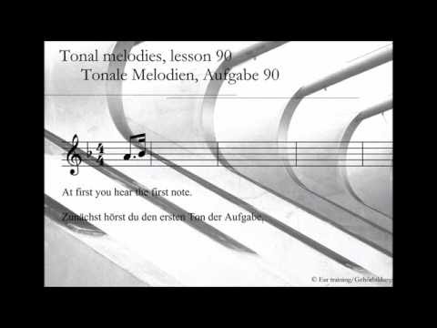 Tonal melodies, lesson 90_Tonale Melodien, Aufgabe 90 | Ear training | Gehörbildung