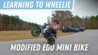 I Try Doing Wheelies On My eGO Mini Bike! Let’s See How It Goes