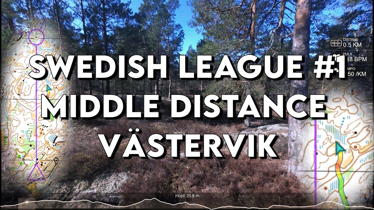 Headcam Orienteering Video: Swedish League #1 Middle Västervik