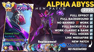 UPDATE Script Skin Alpha Abyss - General Void No Password | Full Effect Voice | Patch Terbaru