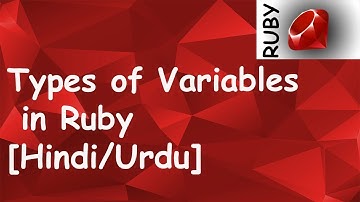 Types of Variables in Ruby | in Hindi/Urdu