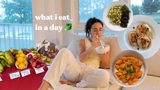 what i eat in a day (comforting + easy recipes)