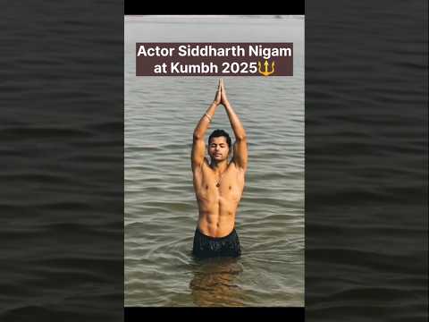 Day 4 Maha Kumbh 2025 Actor Siddharth Nigam Prayagraj Kumbh Mela Kumbh Mahakumbh2025 Prayagraj