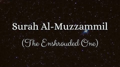 Surah Muzammil Full By Sheikh Saud Al-Shuraim With Arabic Text (HD)