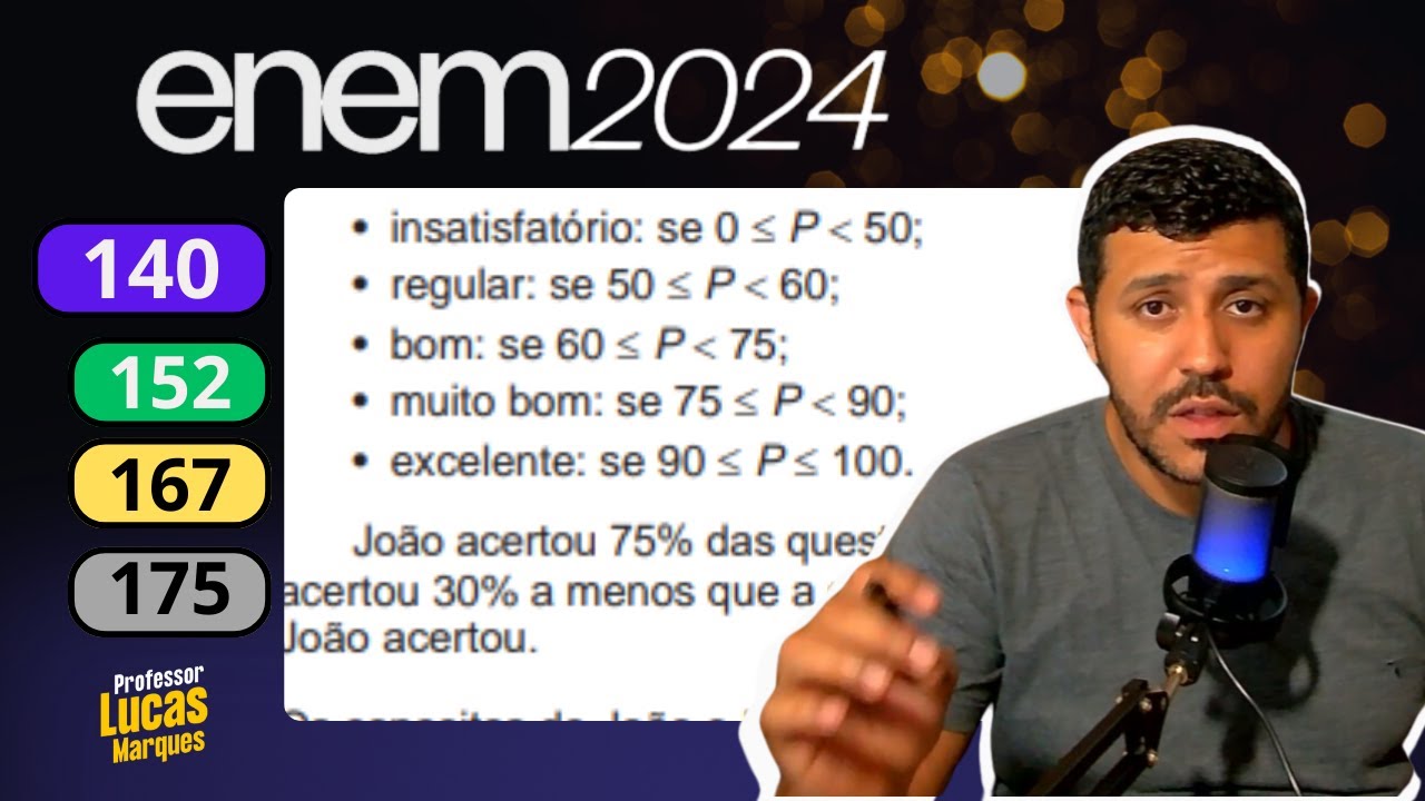 Questão 140 - Caderno Azul | Porcentagem | ENEM 2024 MATEMÁTICA