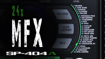 Roland SP-404A: ALL 24 MFX on DRUMS [Demo | Quick Tutorial]