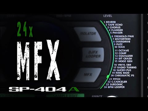 Roland SP-404A: ALL 24 MFX on DRUMS [Demo | Quick Tutorial]